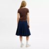 Sporty plisseret midiskirt