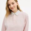 Stribet rugby-poloshirt med Horse and Carriage i økologisk bomuld