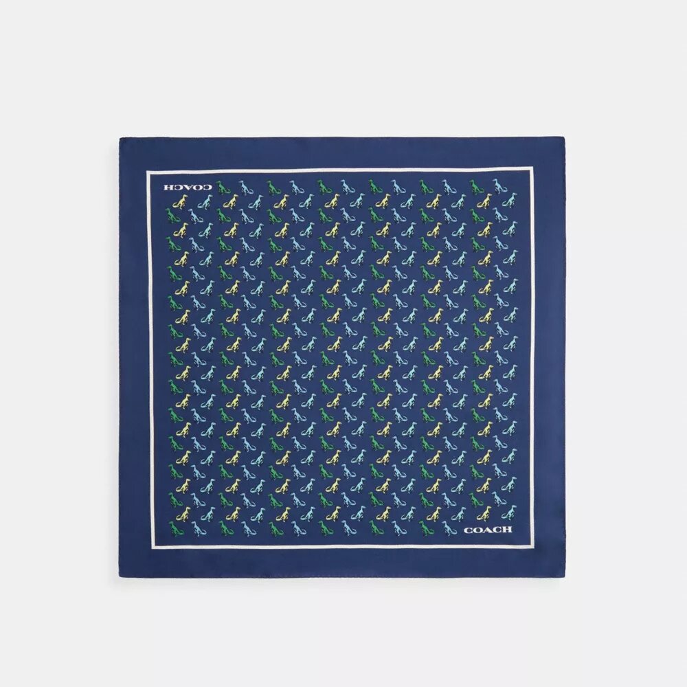 T-Rex-printet silke-bandana