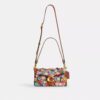Tabby skuldertaske 26 med blomsterapplikation