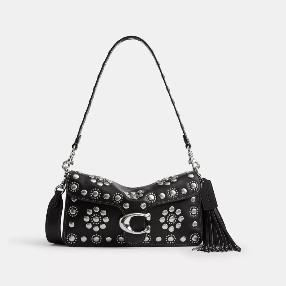 Tabby skuldertaske 26 med western-nitter