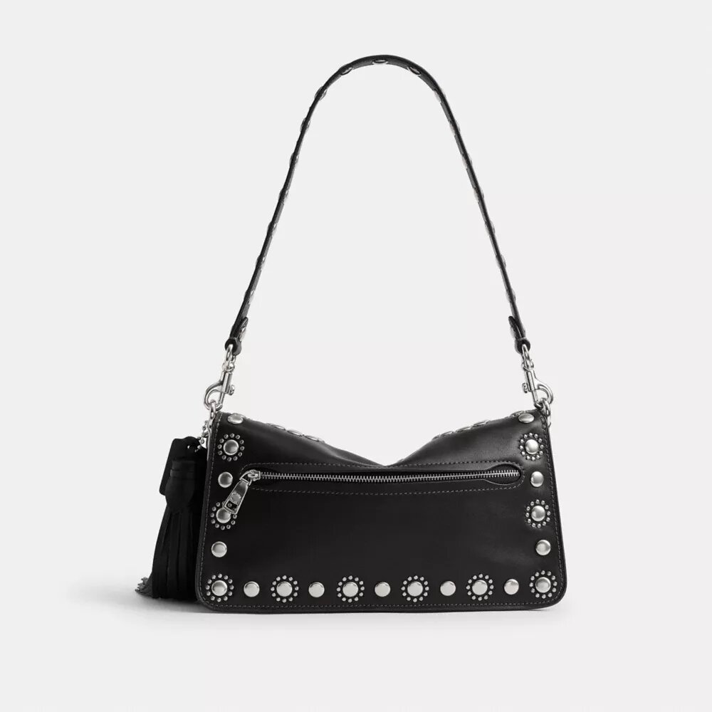 Tabby skuldertaske 26 med western-nitter