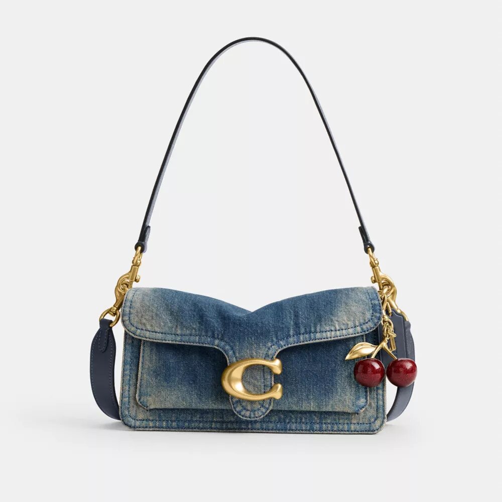 Tabby skuldertaske i 26 i regenerativ bomuldsdenim