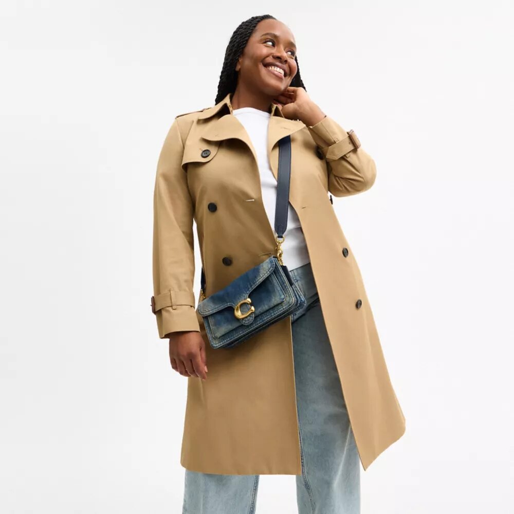 Tabby skuldertaske i 26 i regenerativ bomuldsdenim