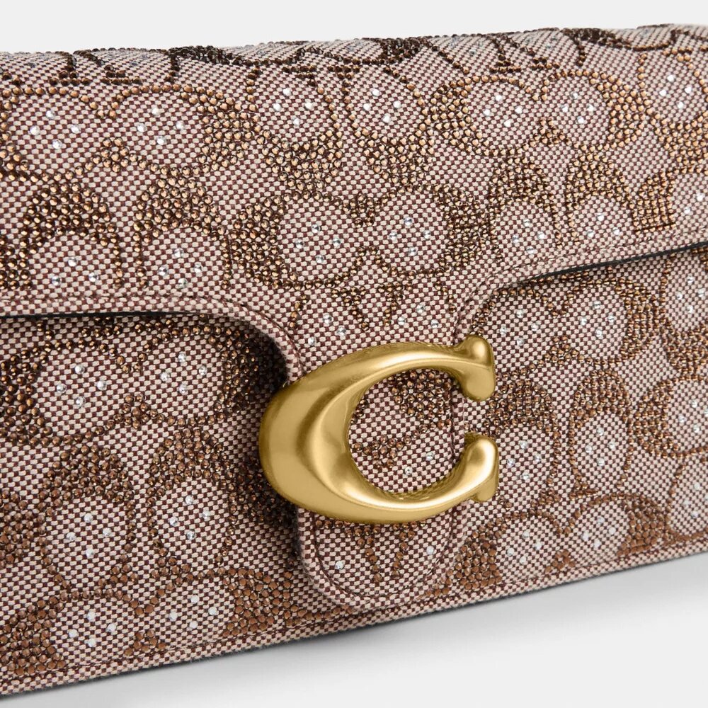 Tabby skuldertasker 26 i Crystal Signature Jacquard