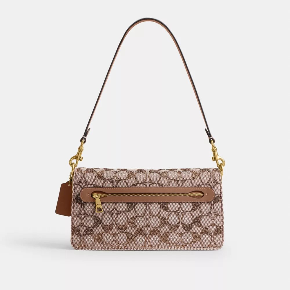 Tabby skuldertasker 26 i Crystal Signature Jacquard