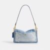 Tabby skuldertasker 26 med genbrugt denim-patchwork