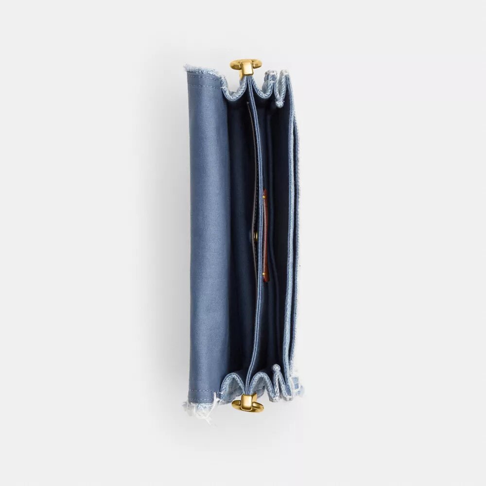 Tabby skuldertasker 26 med genbrugt denim-patchwork