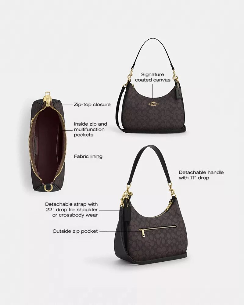 Teri Hobo-taske i Signature Canvas
