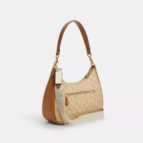 Teri Hobo-taske i Signature Canvas med striber
