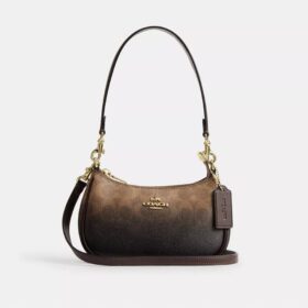 Teri Mini-crossbody-taske i Ombre Signature Canvas