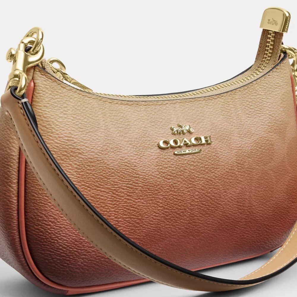 Teri Mini-crossbody-taske i Ombre Signature Canvas