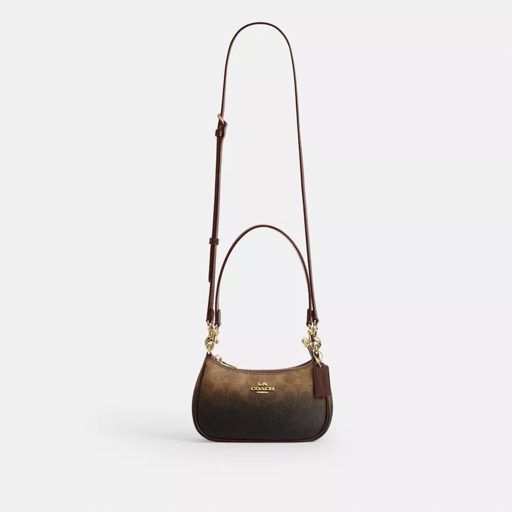 Teri Mini-crossbody-taske i Ombre Signature Canvas