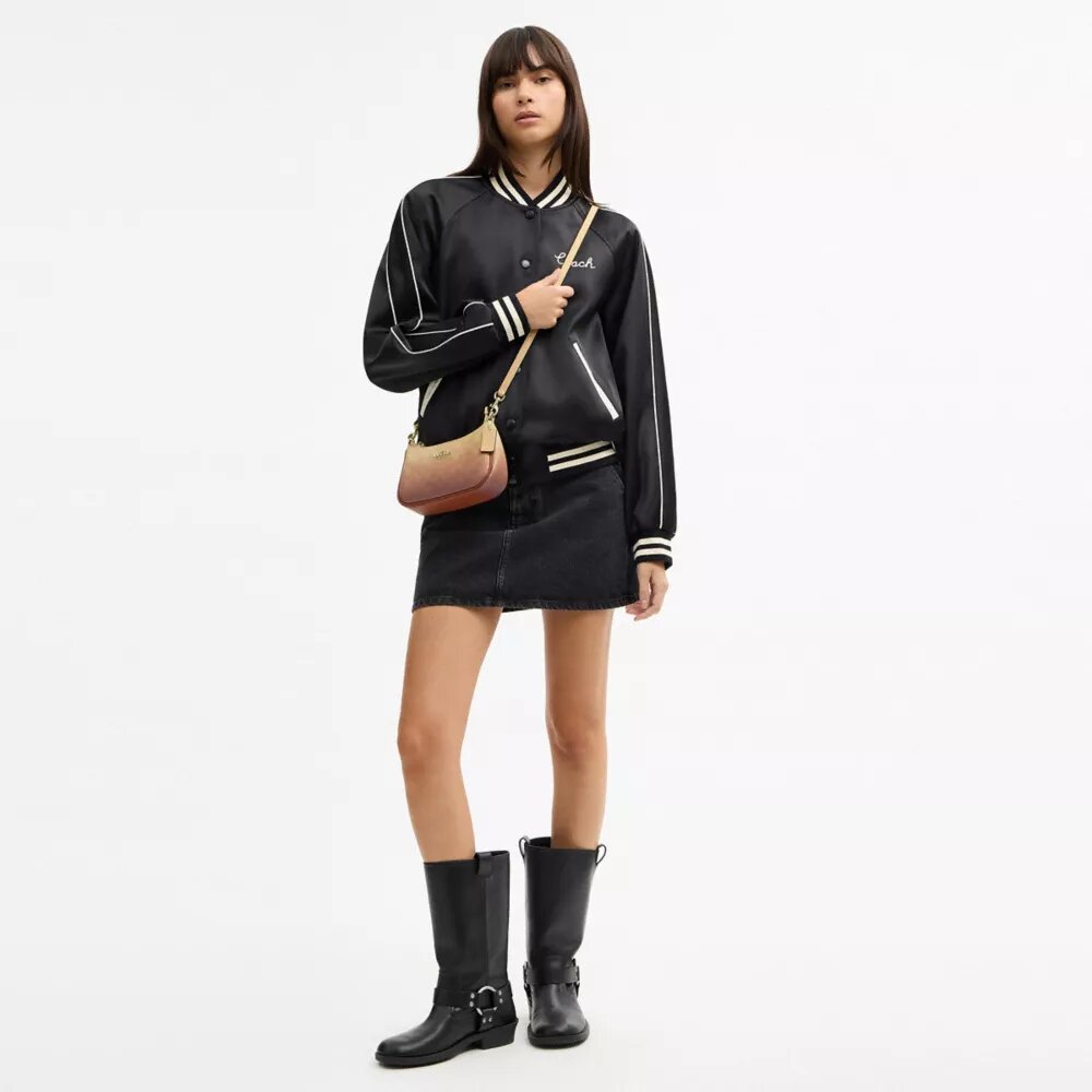 Teri Mini-crossbody-taske i Ombre Signature Canvas