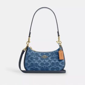 Teri Mini-crossbody-taske i signaturdenim
