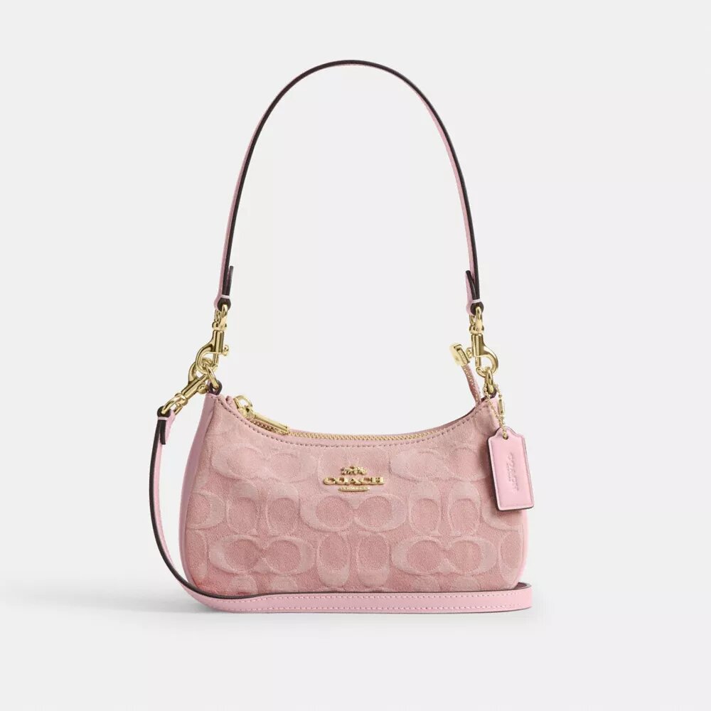 Teri Mini-crossbody-taske i signaturdenim