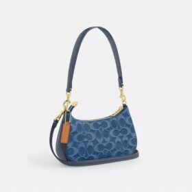 Teri Mini-crossbody-taske i signaturdenim