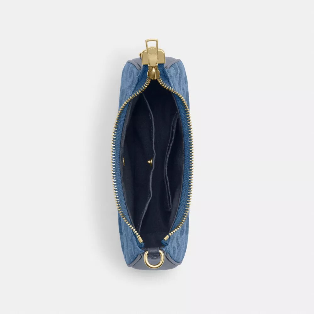 Teri Mini-crossbody-taske i signaturdenim