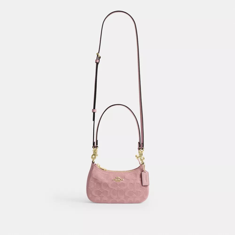Teri Mini-crossbody-taske i signaturdenim