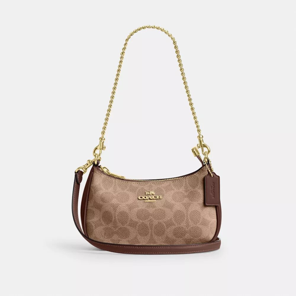 Teri Mini-crossbody-taske i Signature Canvas