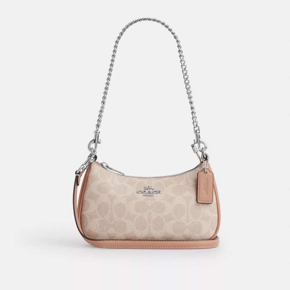 Teri Mini-crossbody-taske i Signature Canvas