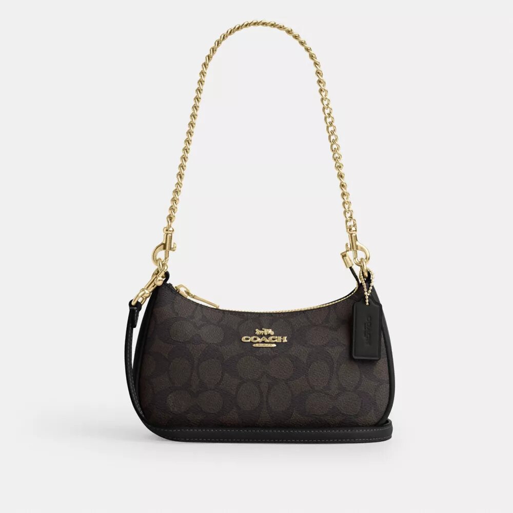 Teri Mini-crossbody-taske i Signature Canvas