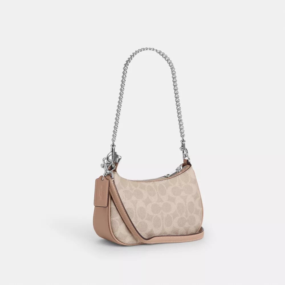 Teri Mini-crossbody-taske i Signature Canvas
