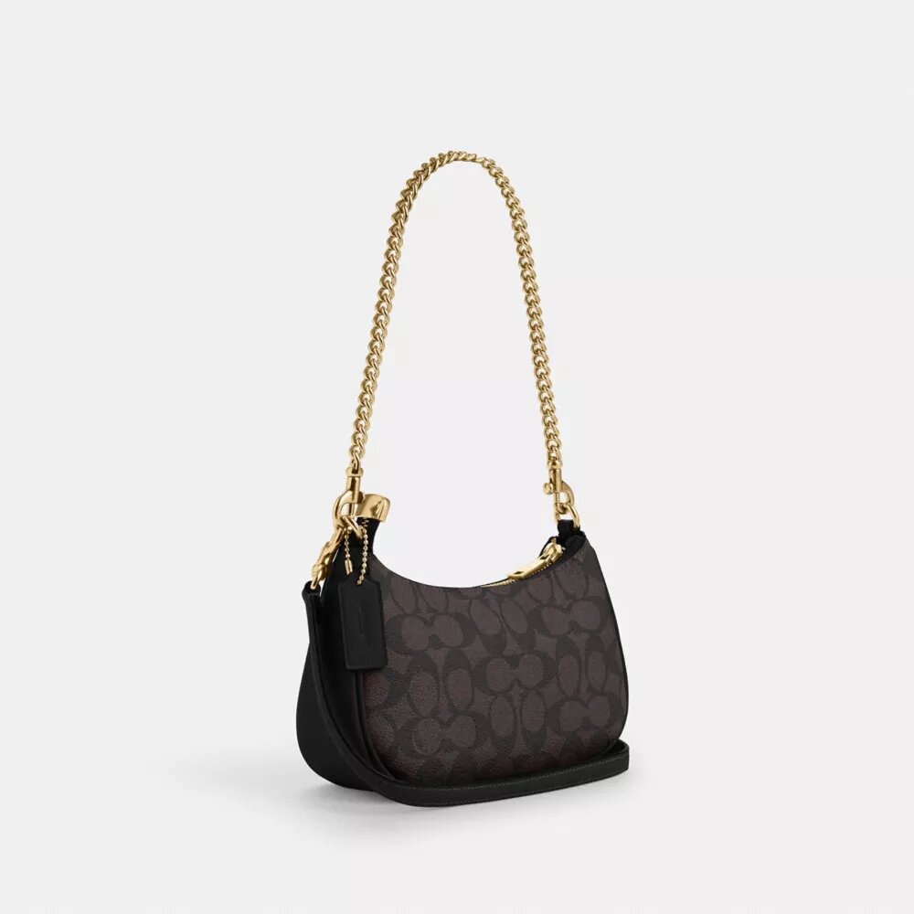 Teri Mini-crossbody-taske i Signature Canvas