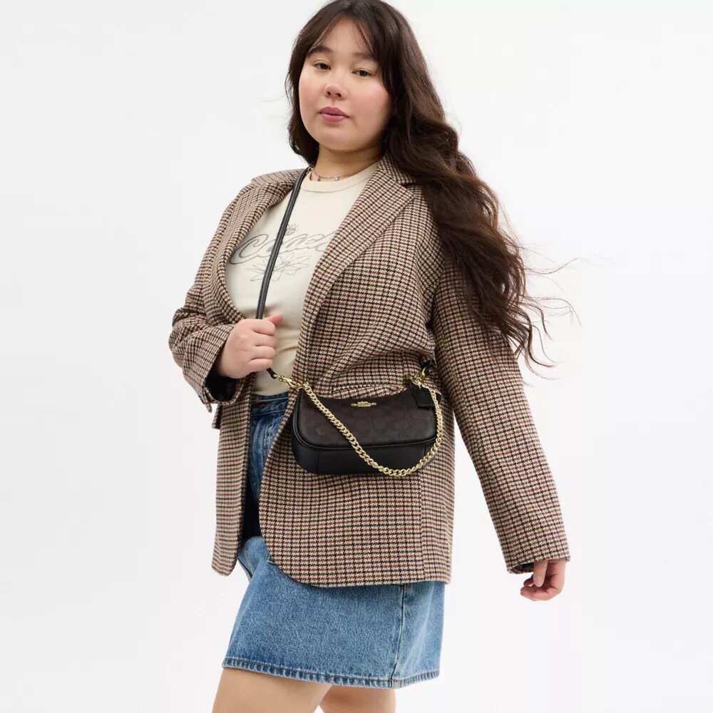 Teri Mini-crossbody-taske i Signature Canvas