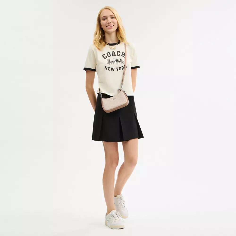 Teri Mini-crossbody-taske i Signature Canvas