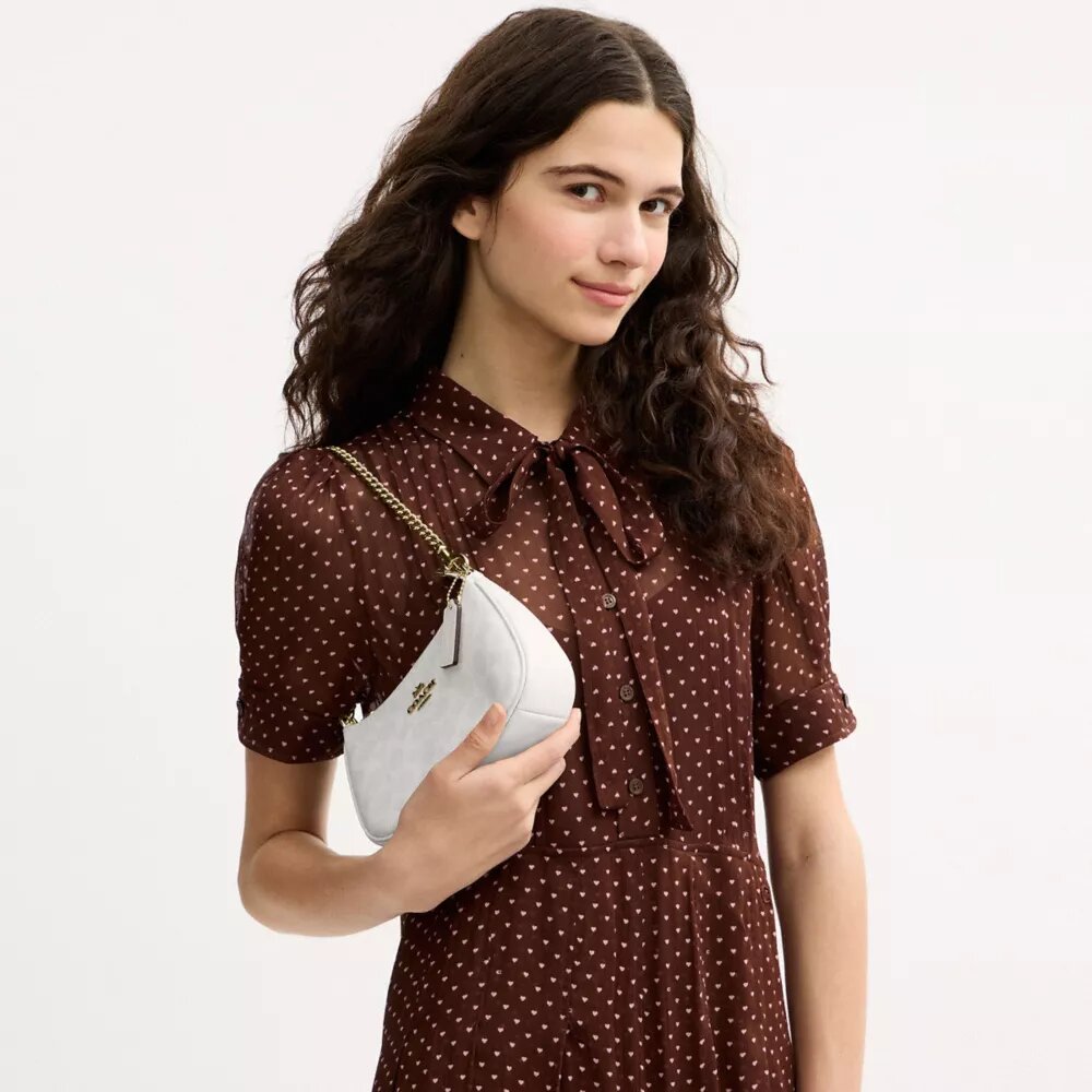 Teri Mini-crossbody-taske i Signature Canvas