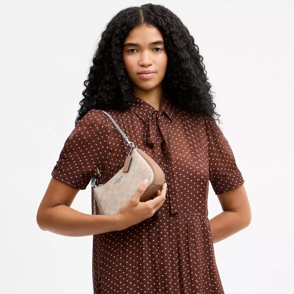 Teri Mini-crossbody-taske i Signature Canvas