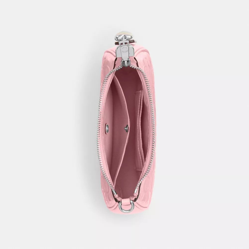 Teri Mini-crossbody-taske i signaturlæder med hjertevedhæng