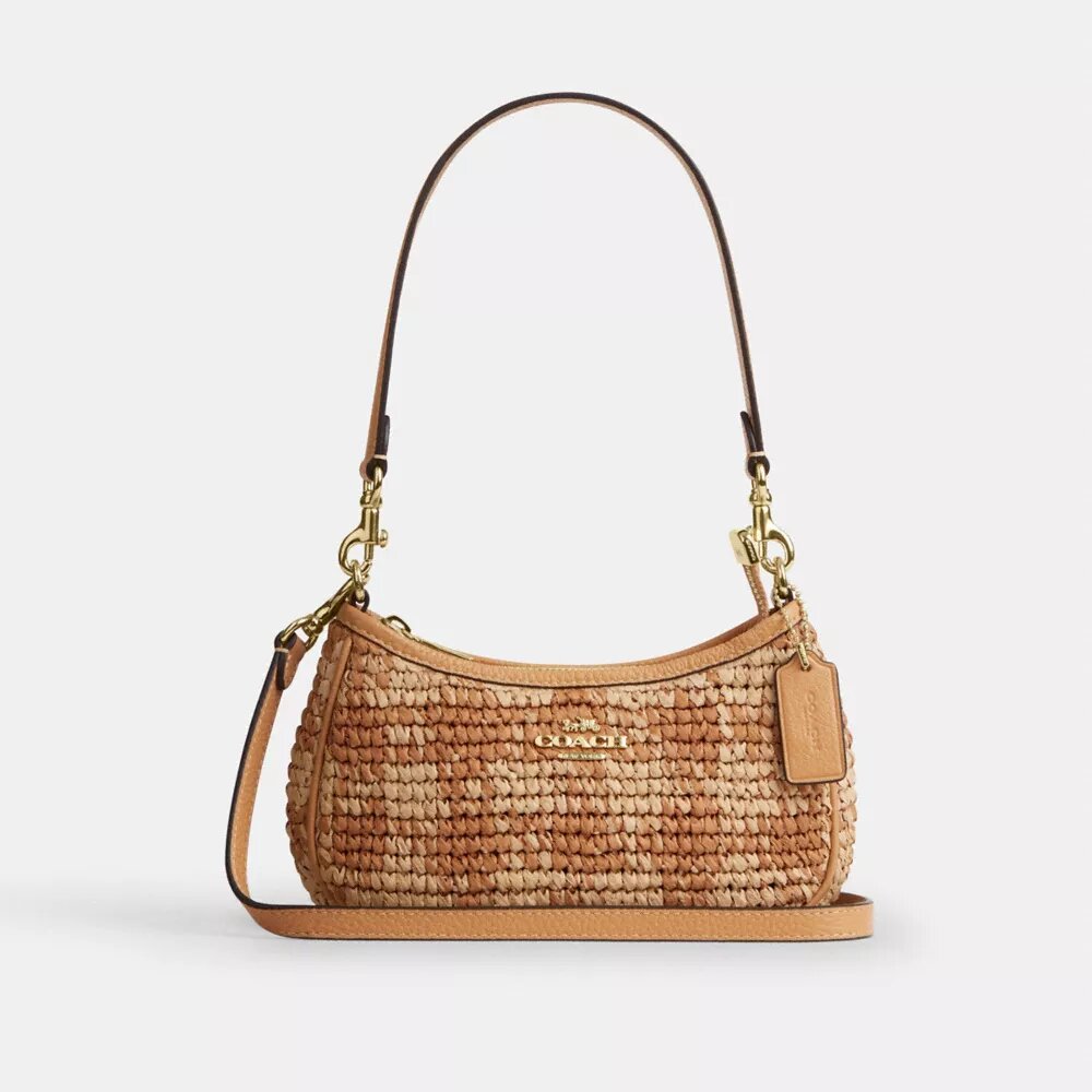 Teri Mini-crossbody-taske med gingham-mønster