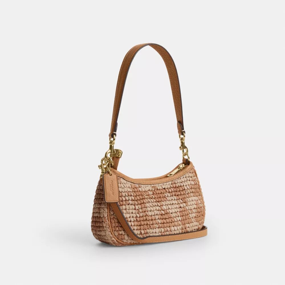 Teri Mini-crossbody-taske med gingham-mønster