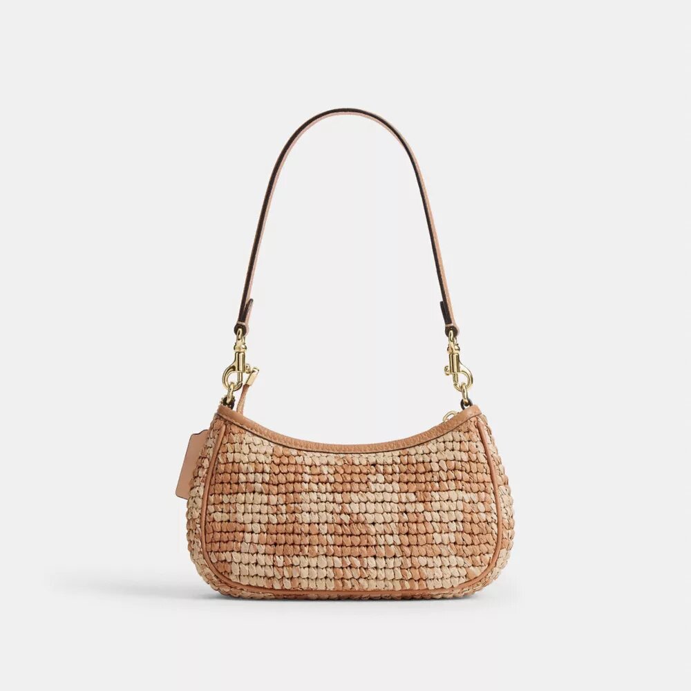 Teri Mini-crossbody-taske med gingham-mønster
