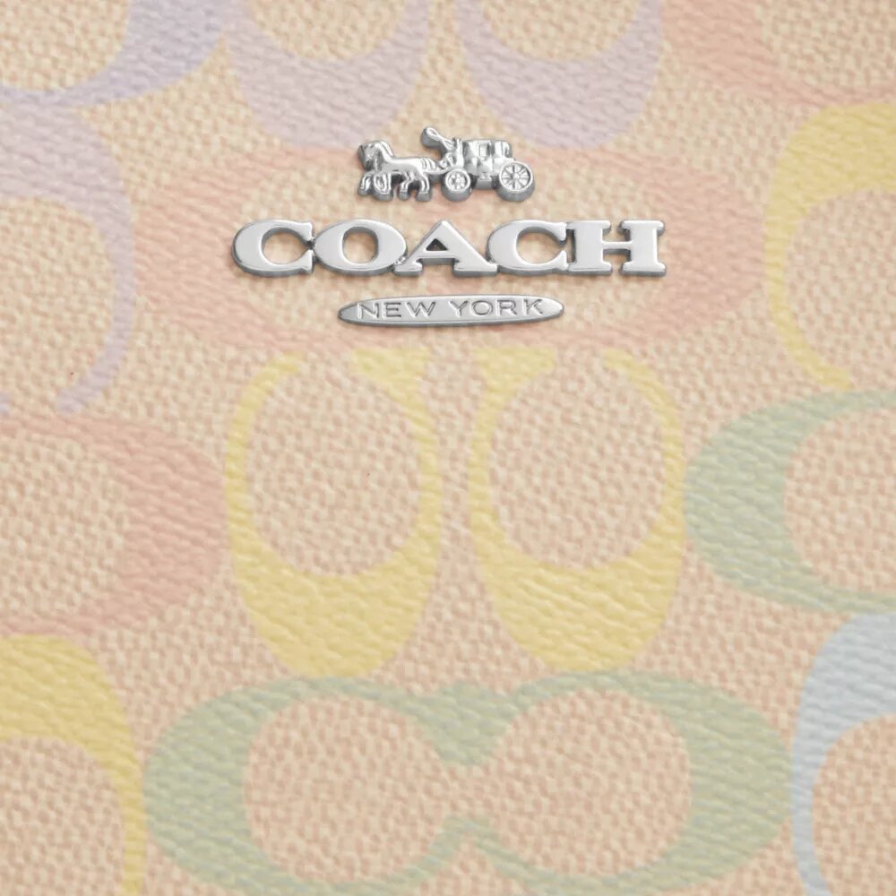 Teri skuldertaske i Rainbow Signature Canvas
