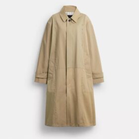 Trenchcoat af genbrugt bomuld