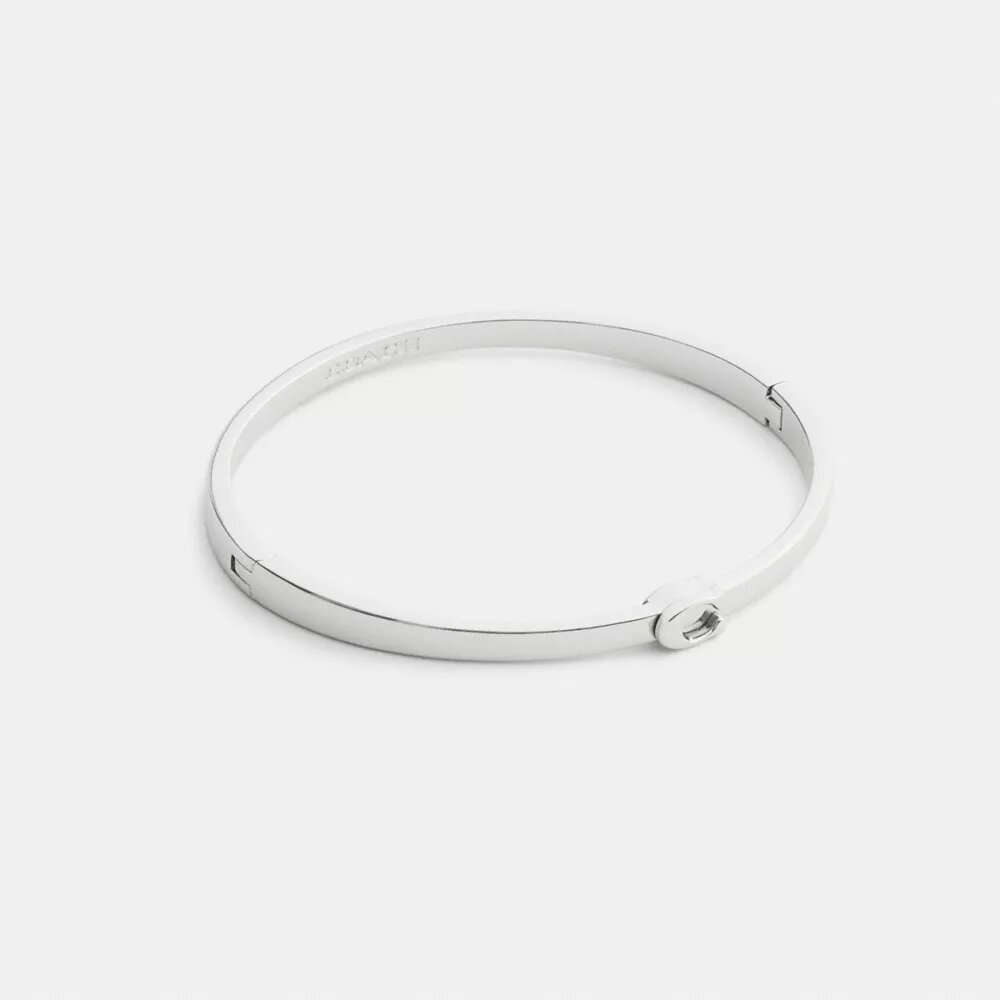 Tynd armring med hængsel i vores signaturdesign