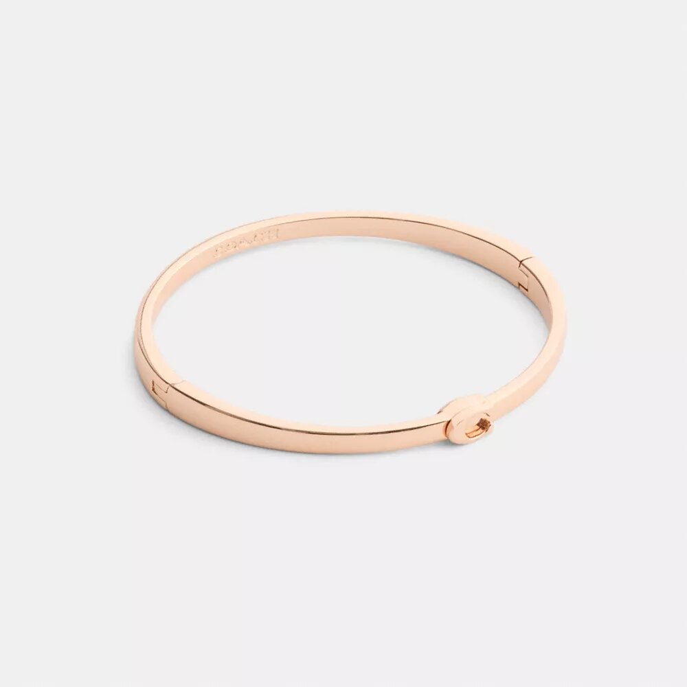 Tynd armring med hængsel i vores signaturdesign