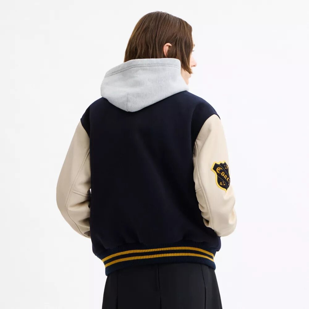 Varsity-jakke i uld