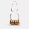 Waverly-taske med dobbelt Turnlock-lås i vores signatur-jacquard