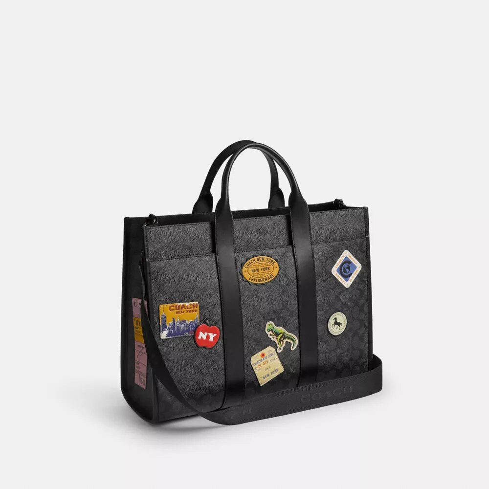Wesley-shoppers i Signature Canvas med patches