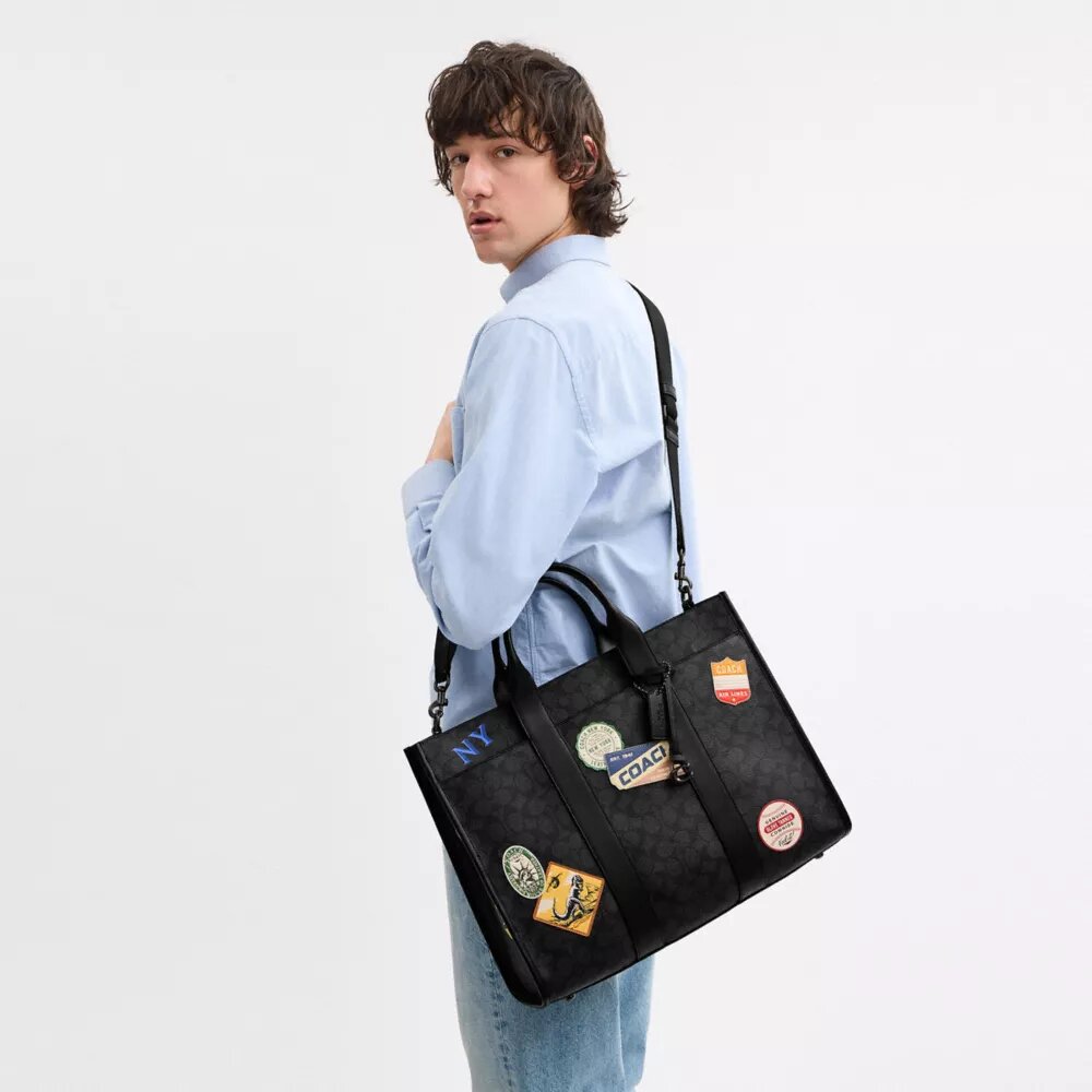 Wesley-shoppers i Signature Canvas med patches